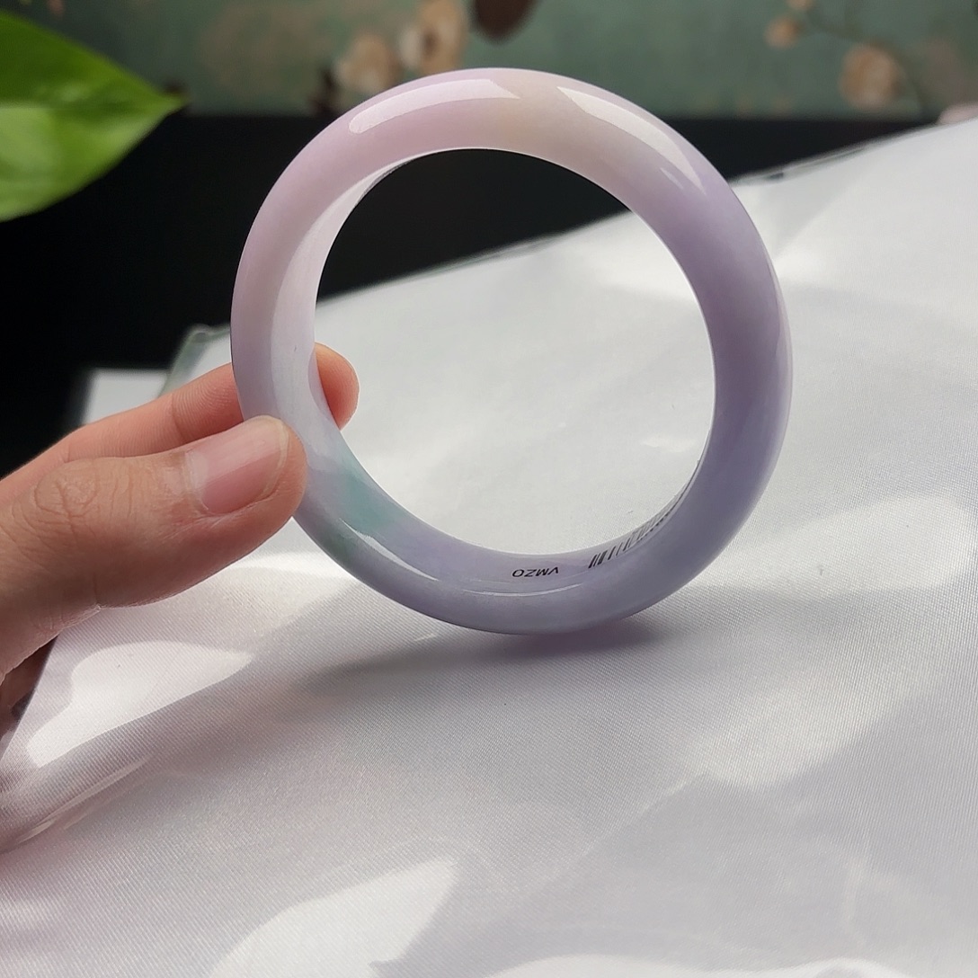 翡翠未镶嵌手镯58x4 42