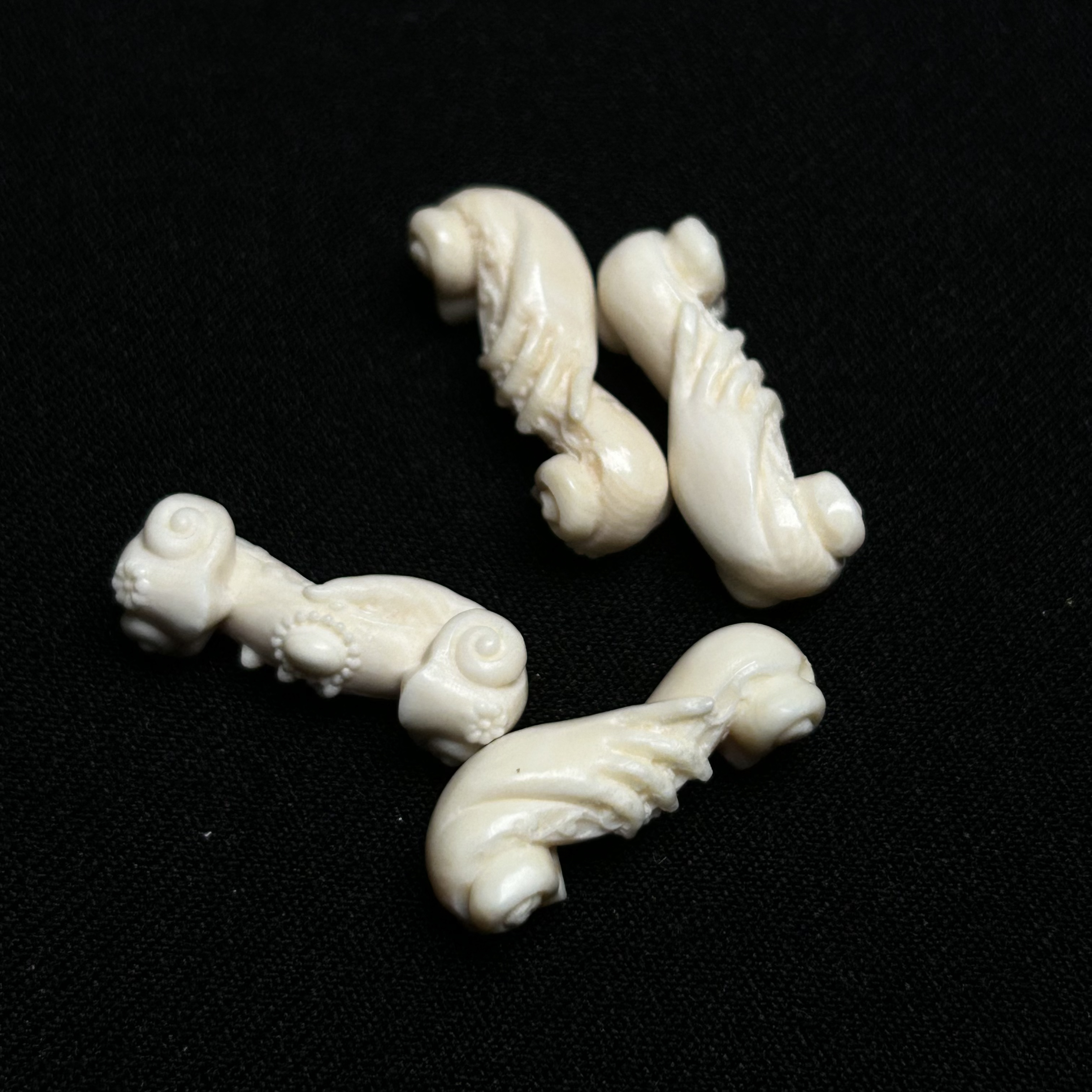 PB027 只做天然猛犸象牙 如意 约宽度9*长度24mm