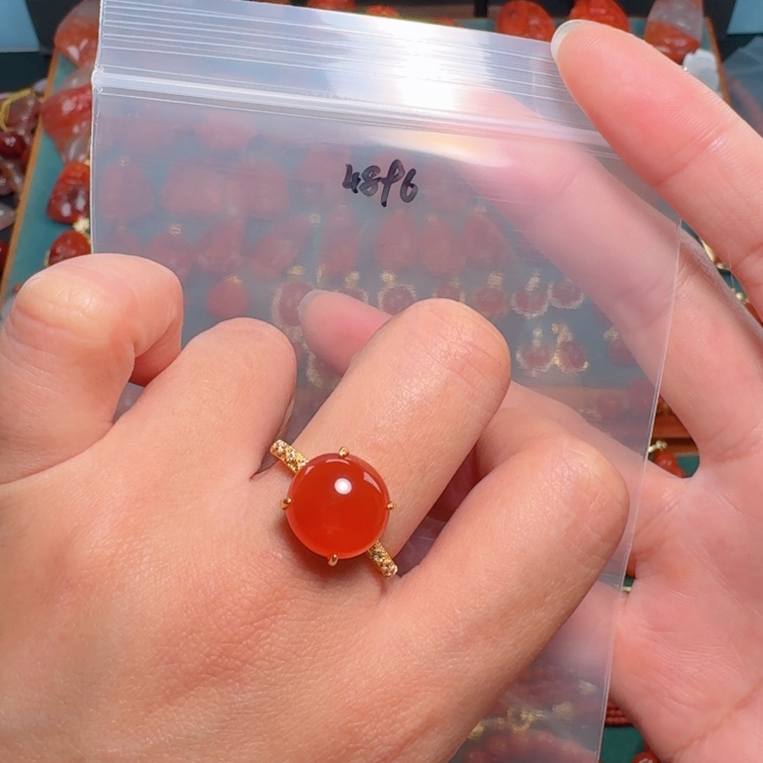 南红玛瑙南红玛瑙银S925镶嵌