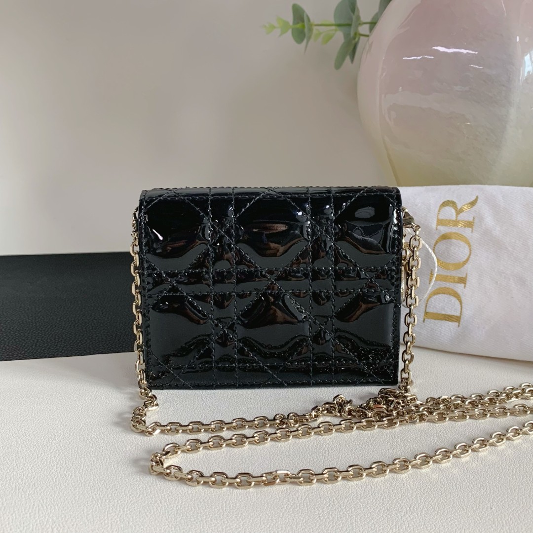 99新 DIOR/迪奥 【闲置】dior 漆皮woc新款在售