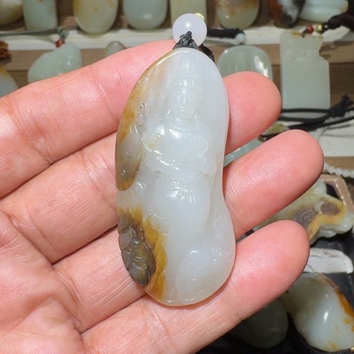 吊坠(不含链)未镶嵌和田玉虹*来