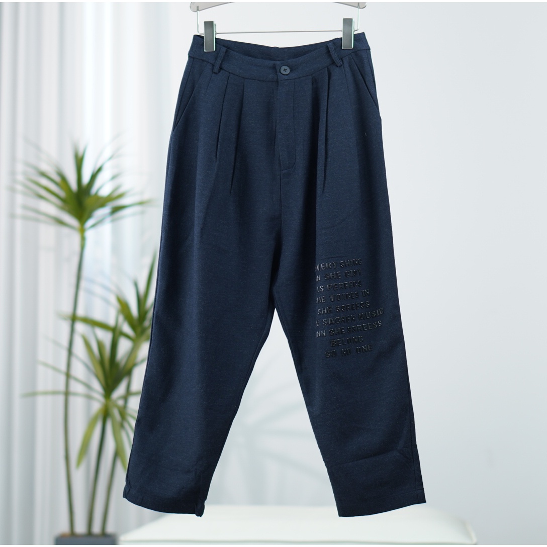 尚系列   Y735  女装简约时尚休闲裤藏青色1807495