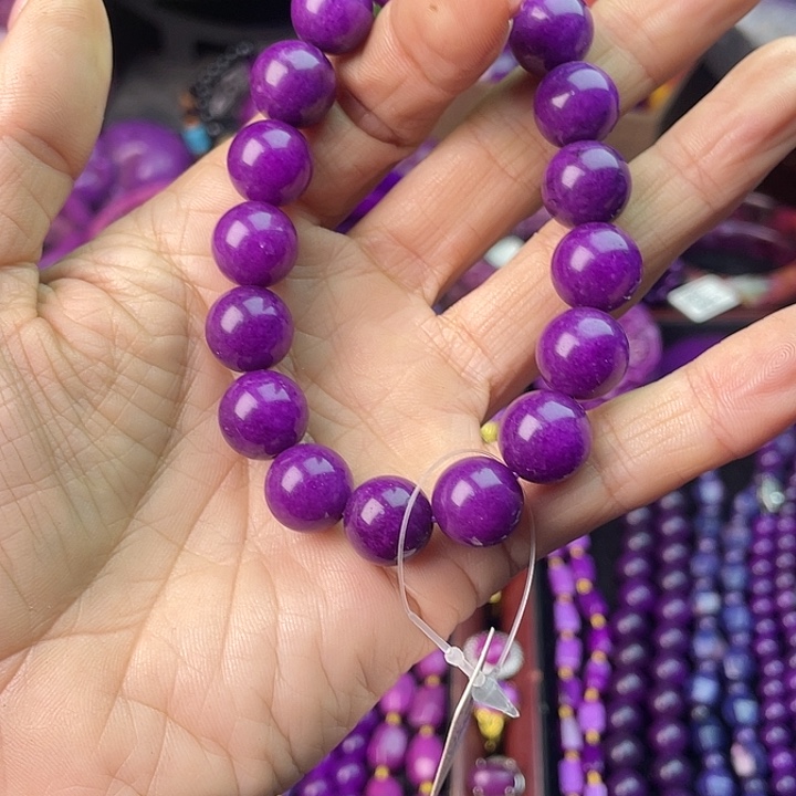 4***9非金属南非老油料12老油紫手串F5