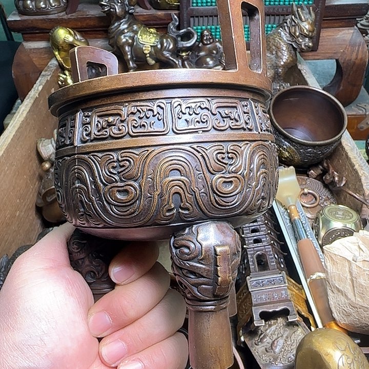 铜器办公室茶室摆件