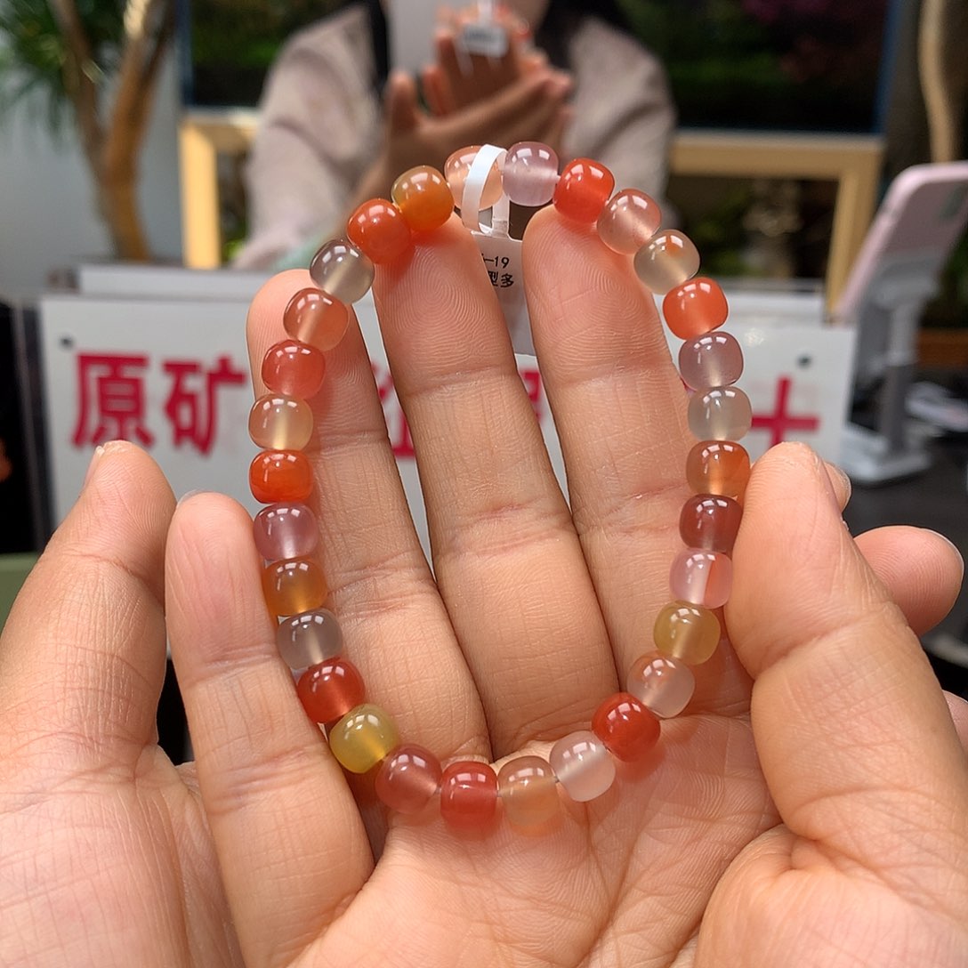 南红玛瑙南红7mm多宝手串未镶嵌