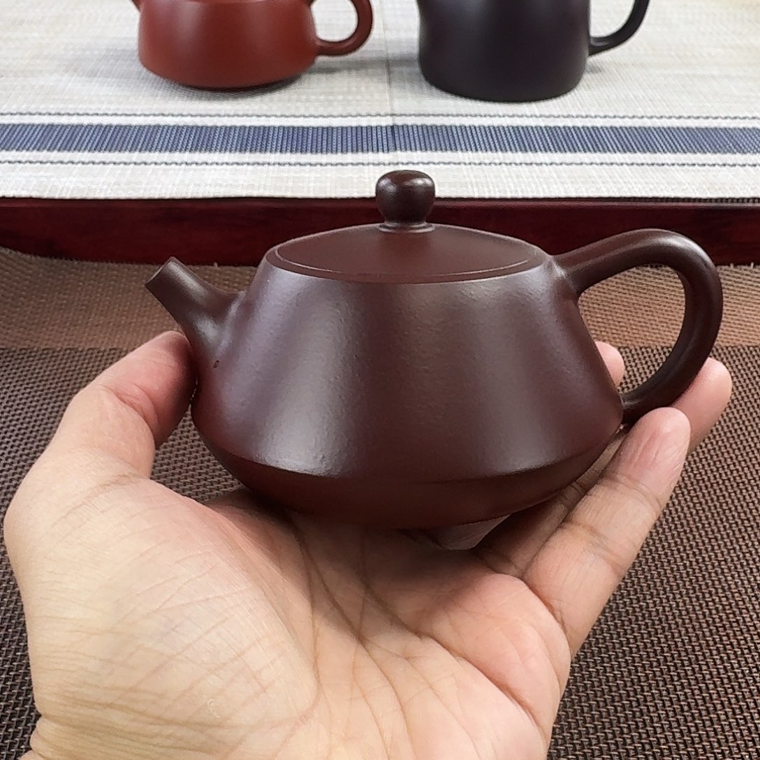 原矿紫泥石瓢器形