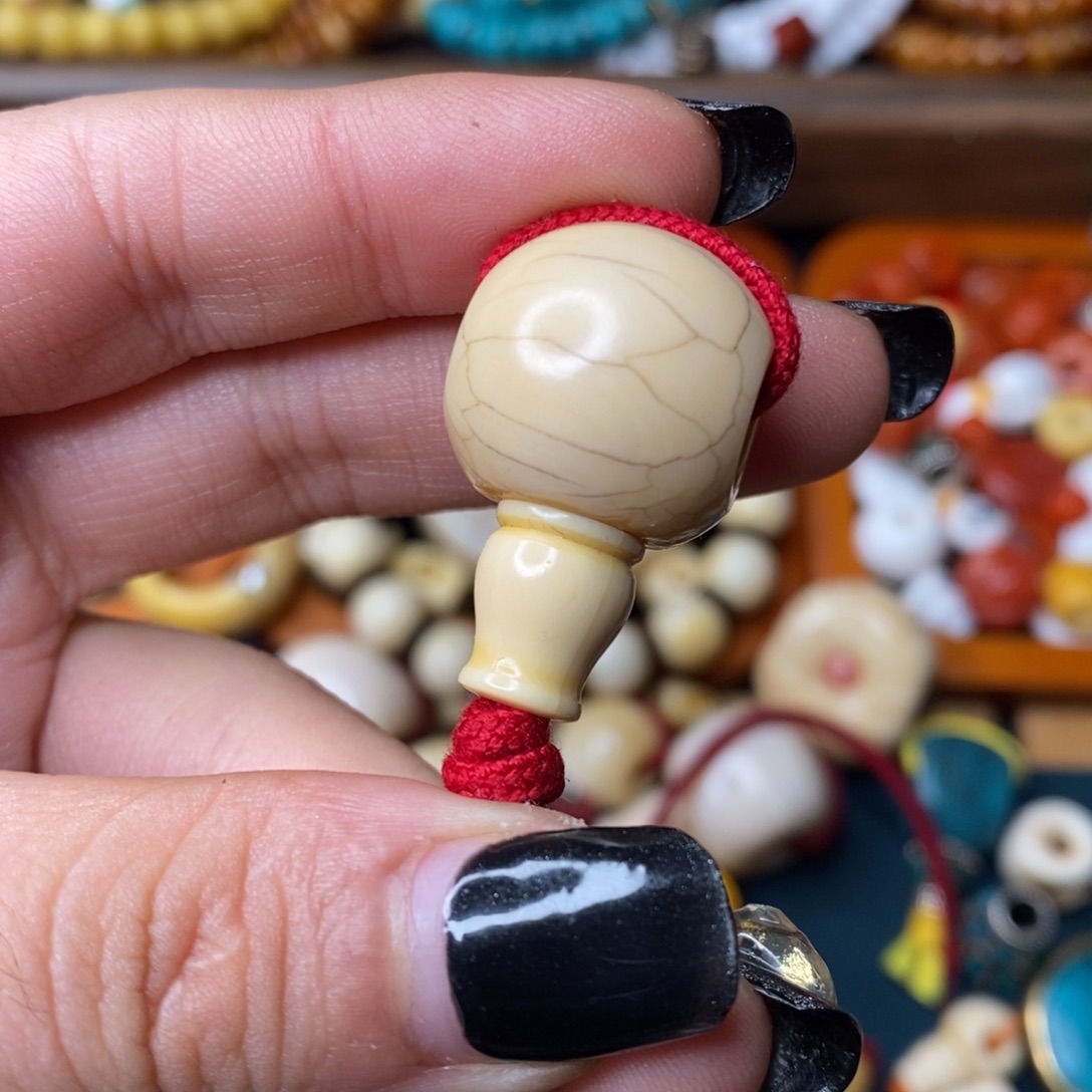招***宝铜藏传文玩高白三通