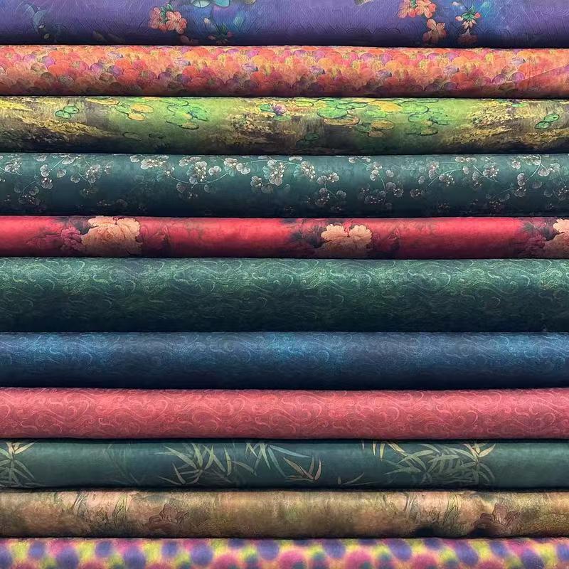 真丝香云纱布料定制面料零布