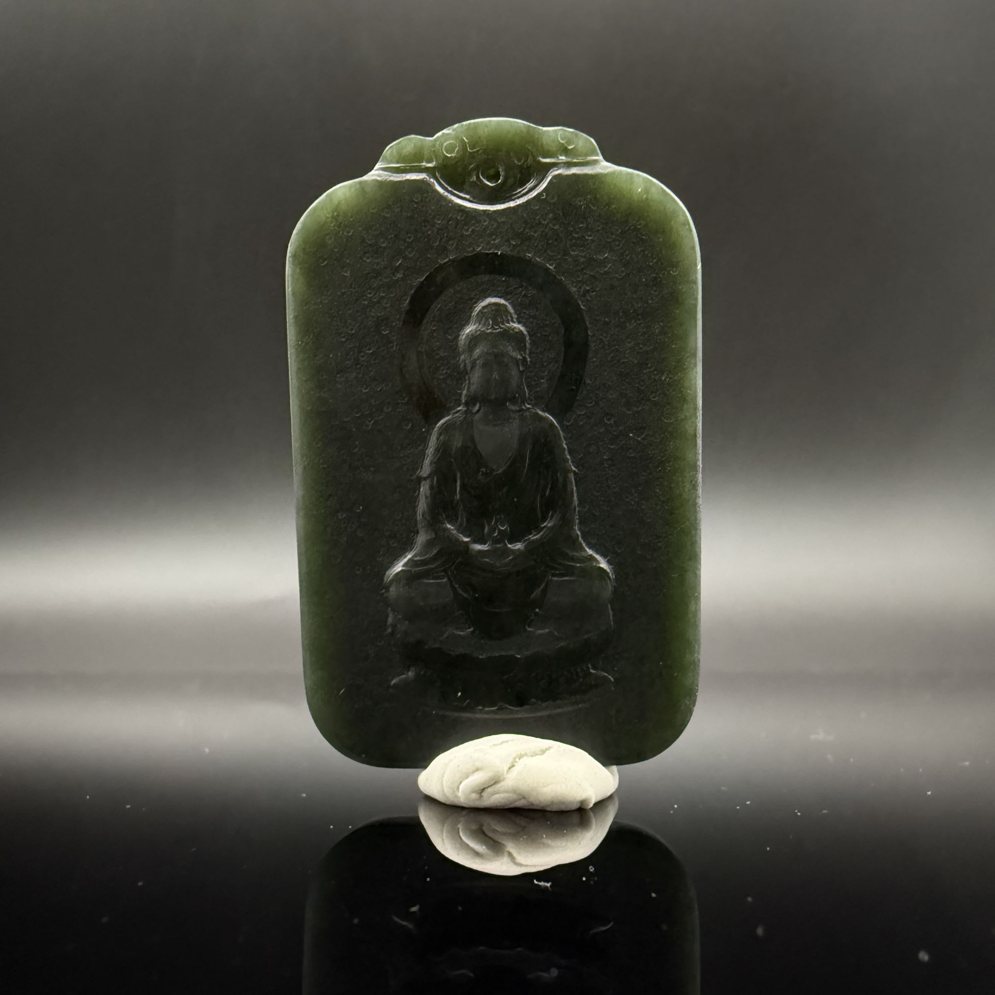 和田玉大日如来（羊 猴）2385