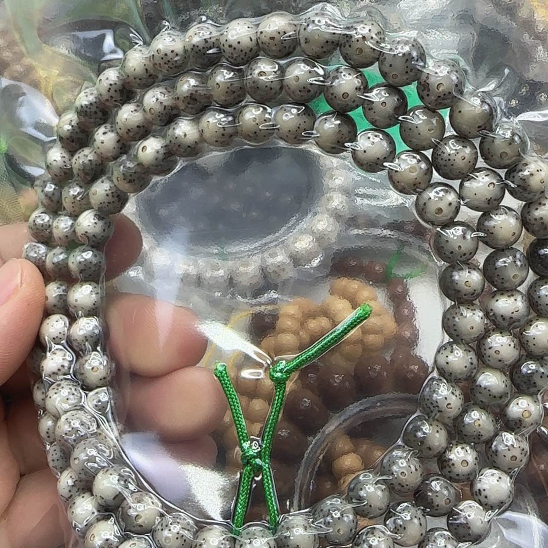 星月菩提手串115高端卡姿兰大眼睛黑冰星月菩提8-108龙蛋
