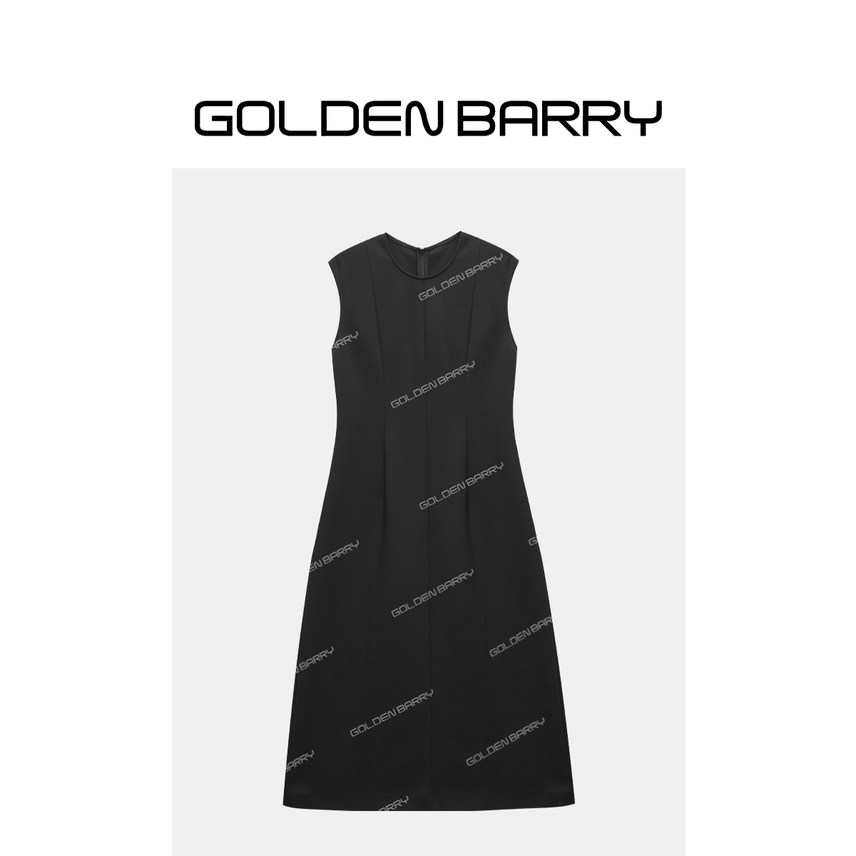 GOLDENBARRY|307105“云裳雅韵”针织醋酸修身长裙