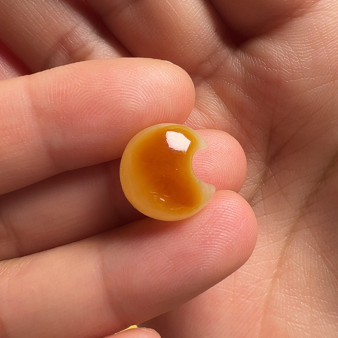 蜜蜡颈饰未镶嵌月亮（打孔不退换）