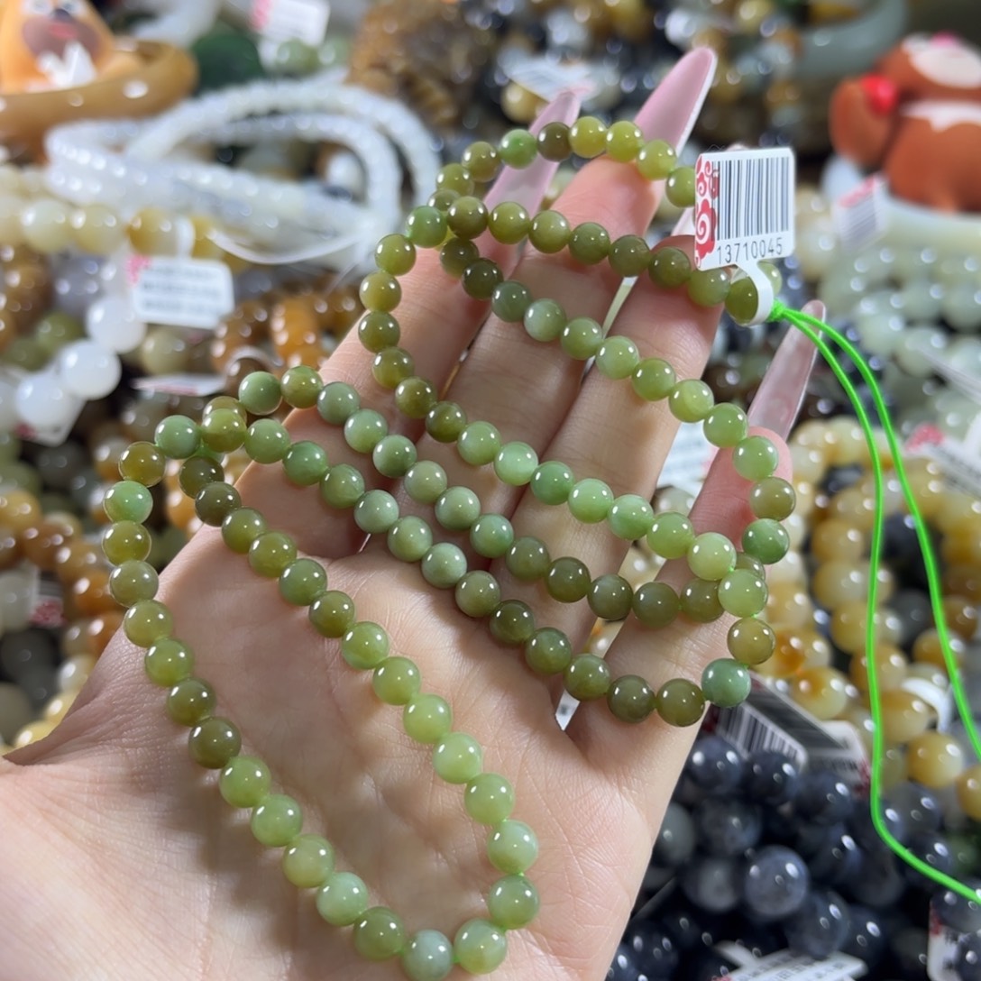 和田玉未镶嵌手链311