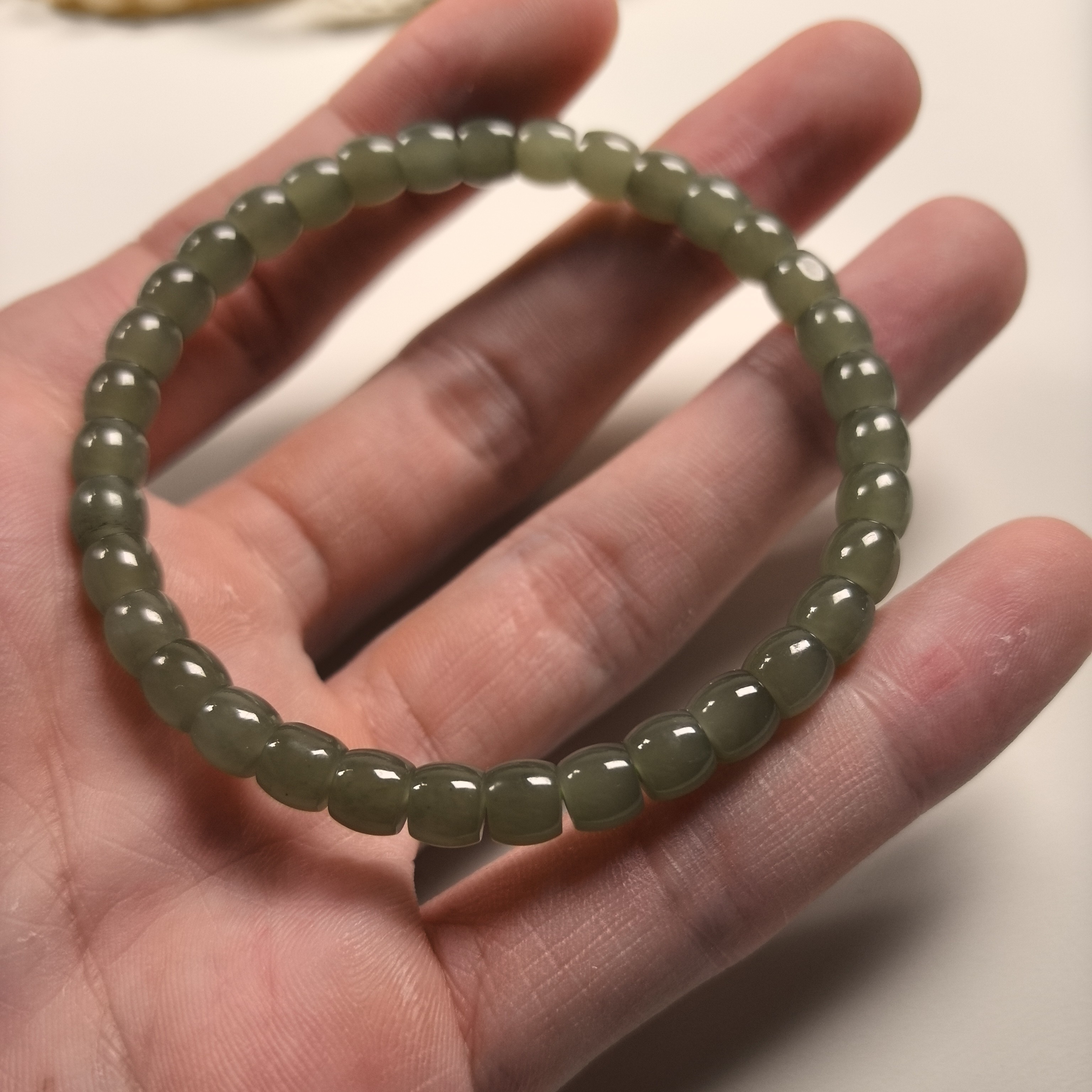 和田玉卡6mm手串多样发货