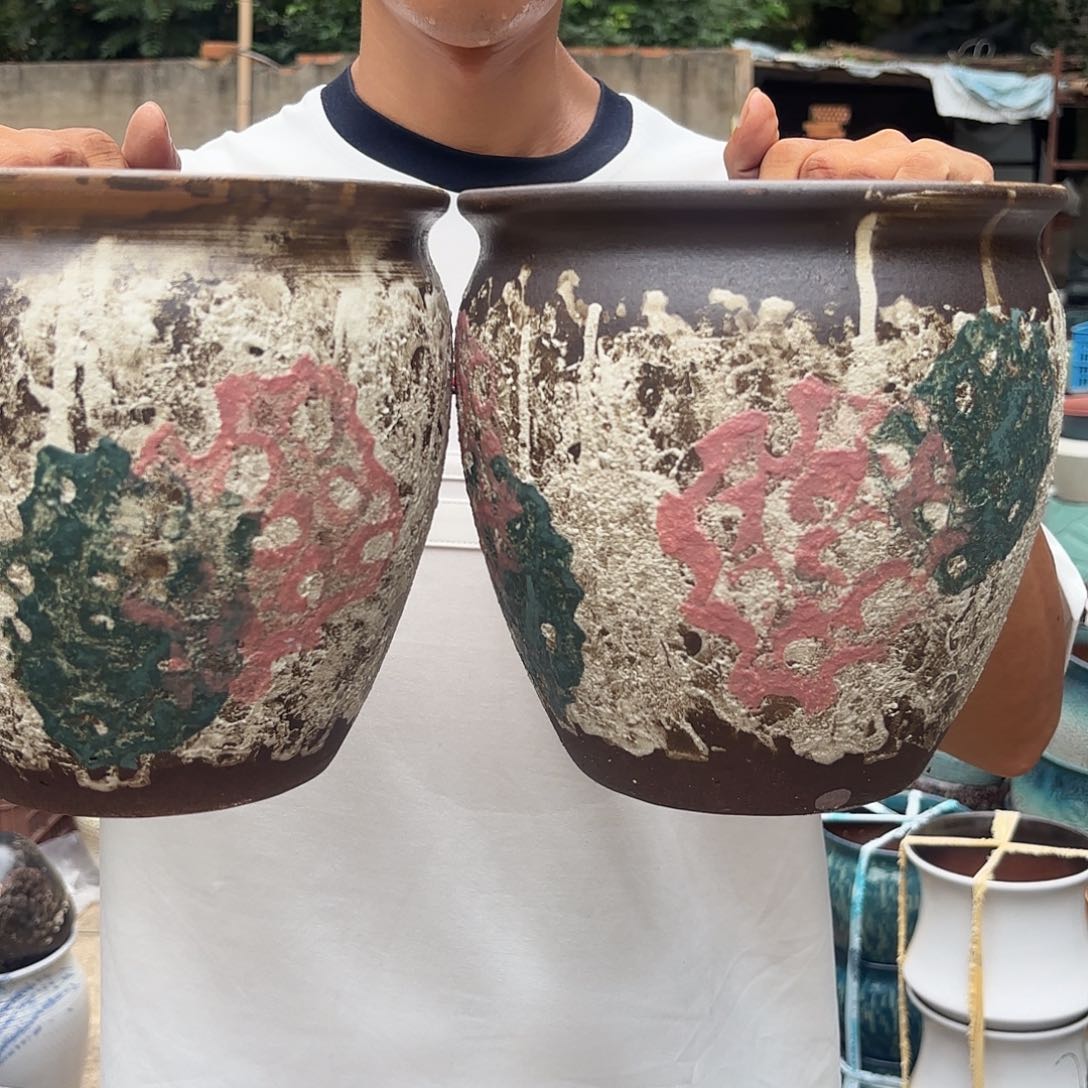 油画两个口径20高度20