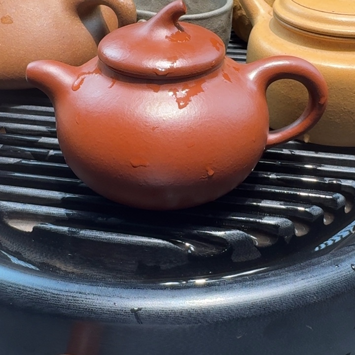 紫砂茶壶朱泥无添加茄瓜180