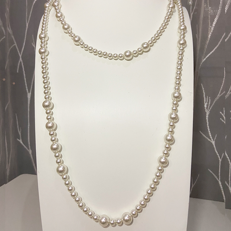 珠珠毛衣链秋冬长链简约叠戴