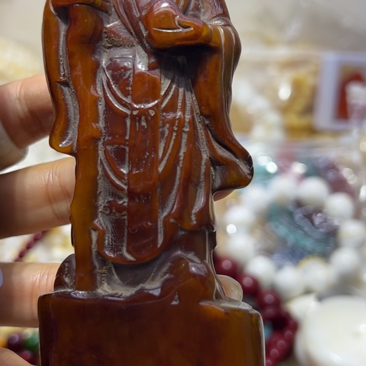 大果紫檀（缅甸花梨）西方财神爷摆件