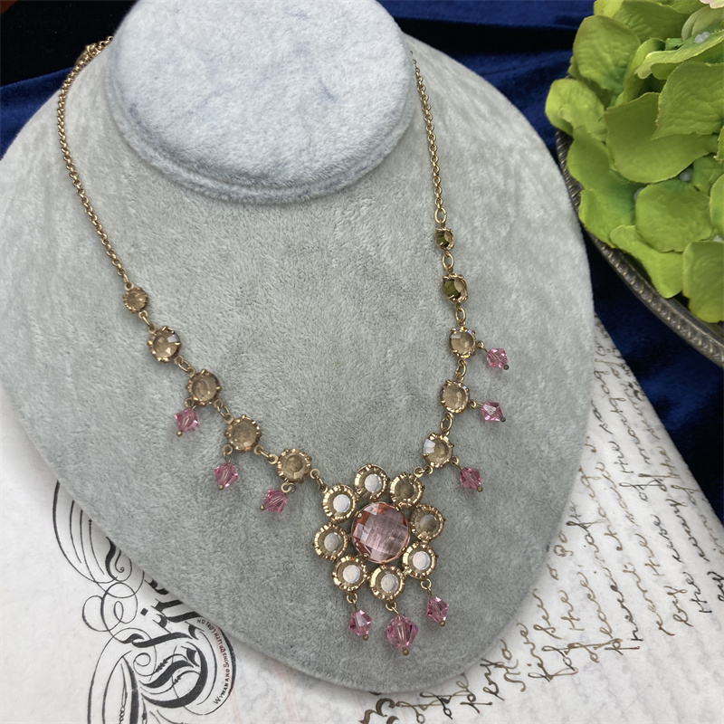 合金项链 sarahbooff全开背粉色项链2-28【2071218-012】