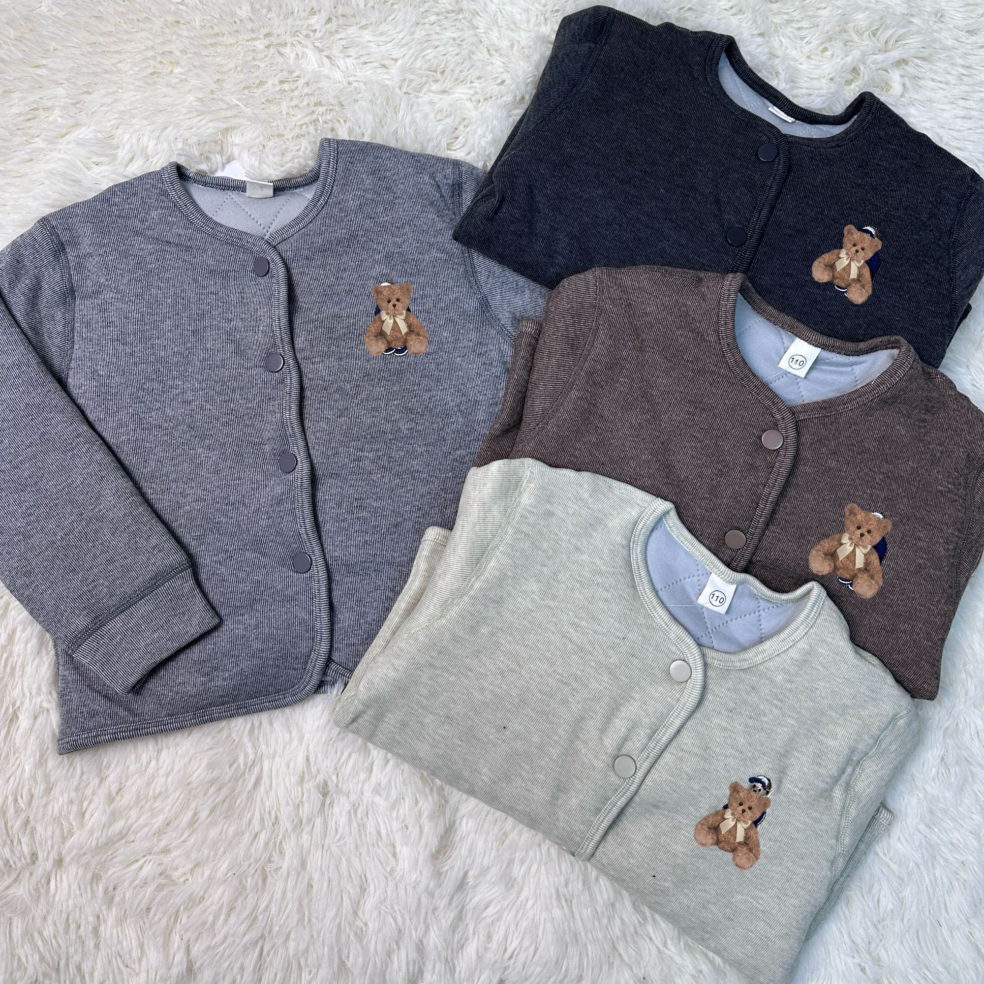 儿童超柔软校服神器棉衣新款冬季男女童内胆刺绣棉服保暖内搭棉袄