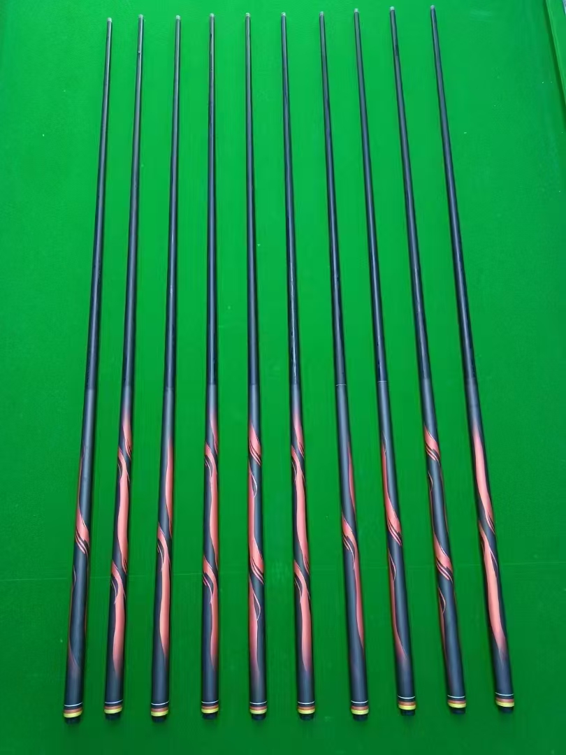 黑科技碳素杆大头杆通体杆分体小头杆美式桌球干九球杆双节