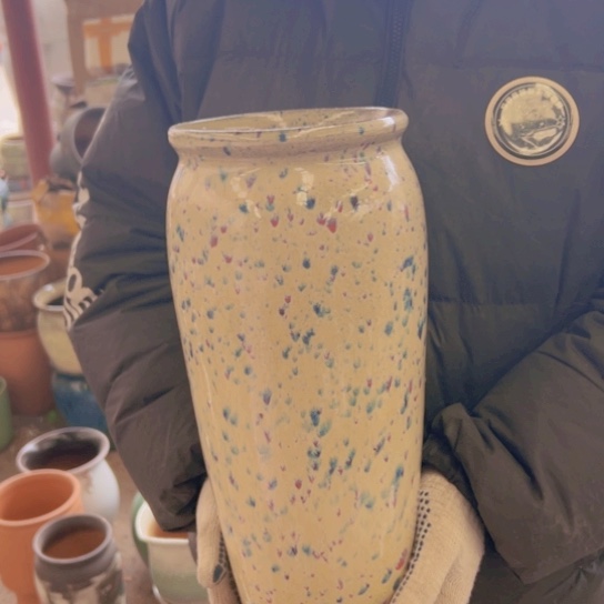 紫砂花盆高36口15————