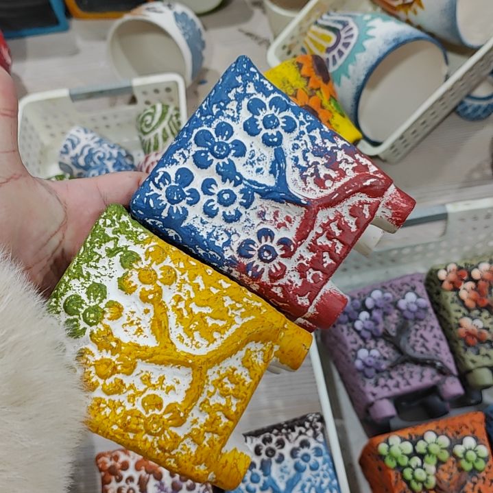 红陶吸水透气的白陶花盆凑满12发货