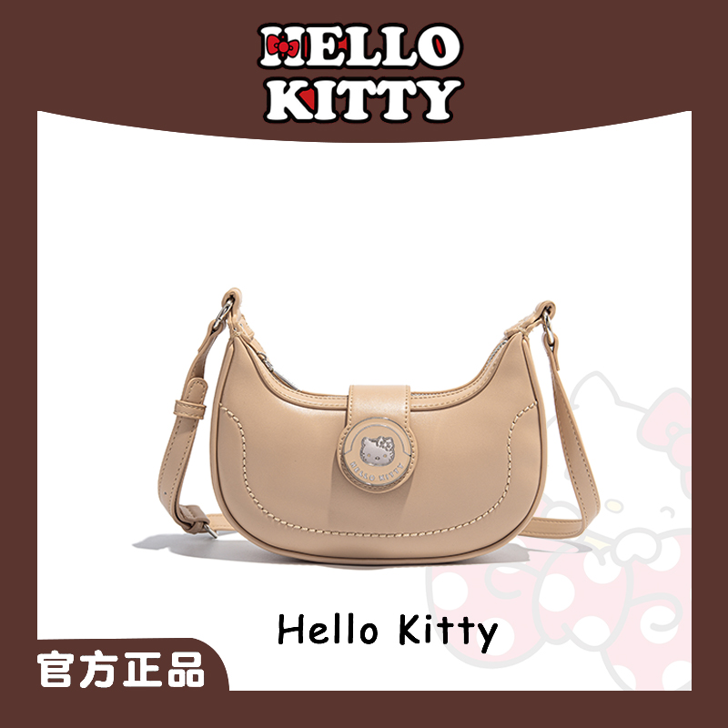 Mesuca/麦斯卡三丽鸥凯蒂猫简约风斜挎款港风单肩包时尚腋下女包