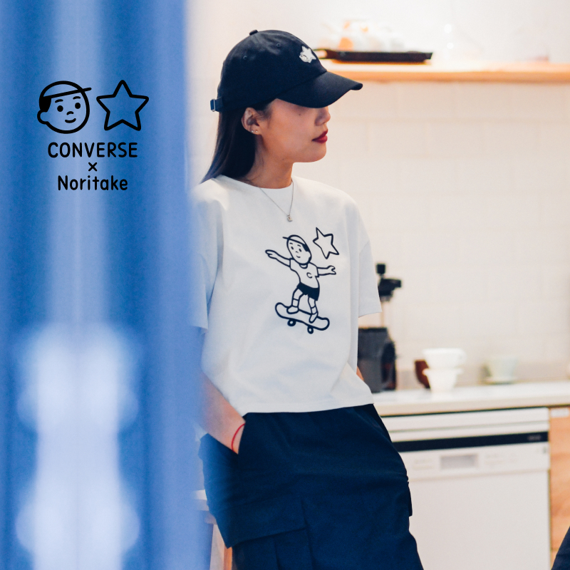 CONVERSE匡威官方 Converse x Noritake 甜美短袖WCH747