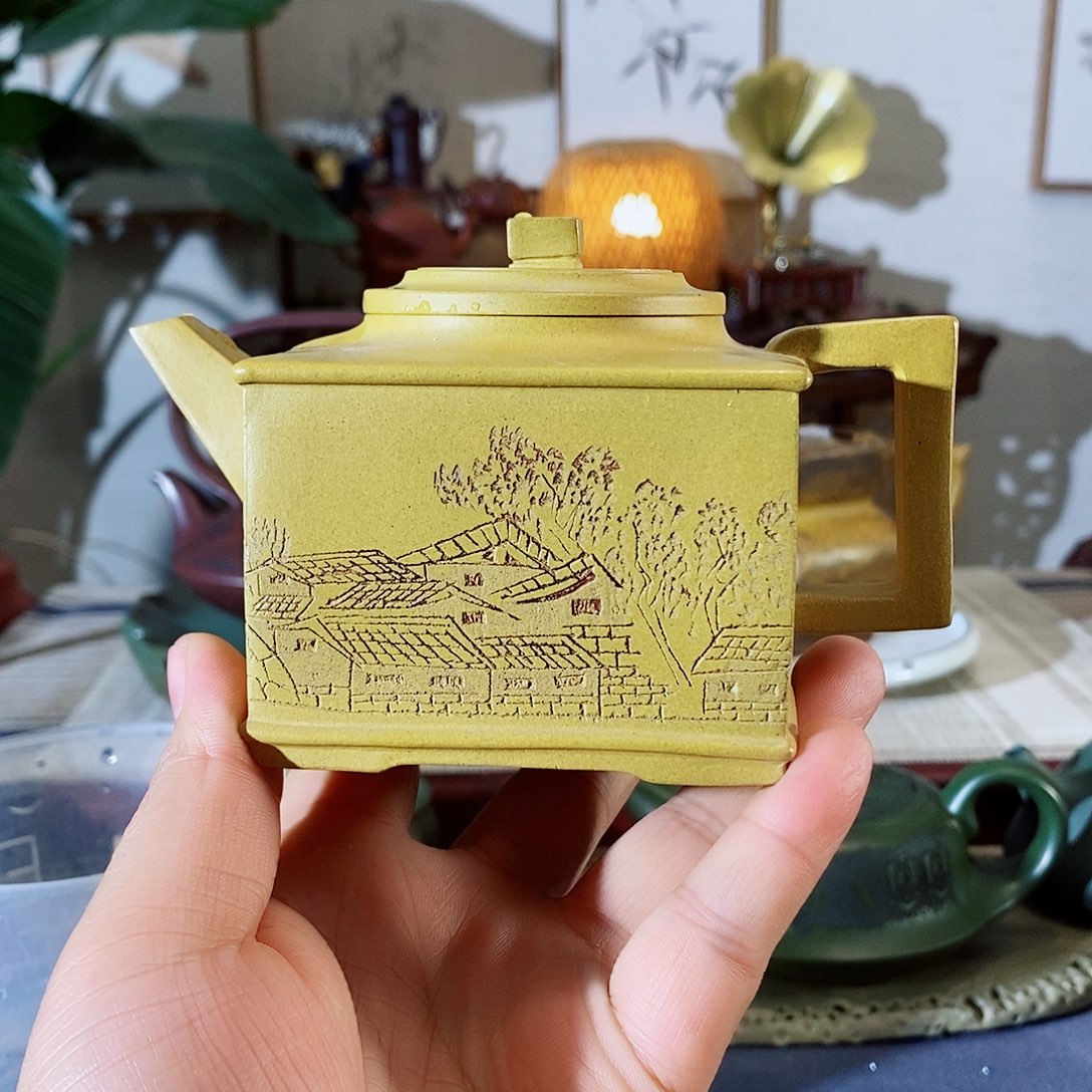 紫砂茶壶雲**灘宜兴紫砂壶甩甩手舞