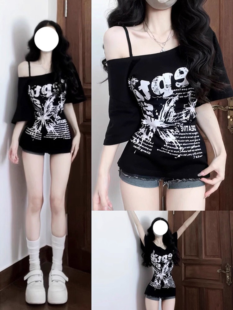 （非主图直播间下单）辣妹白色短款无袖美背吊带背心女运动外穿内搭