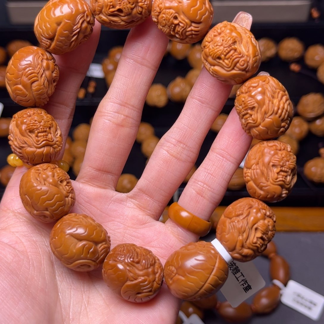 橄榄核吊坠那**豆橄榄核手串