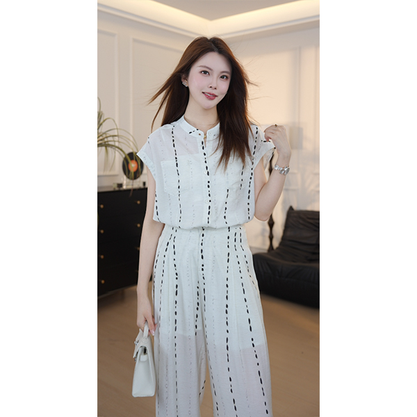 【 张不晚专属】洋气高级设计感无袖显瘦女神两件套时尚设计师气质