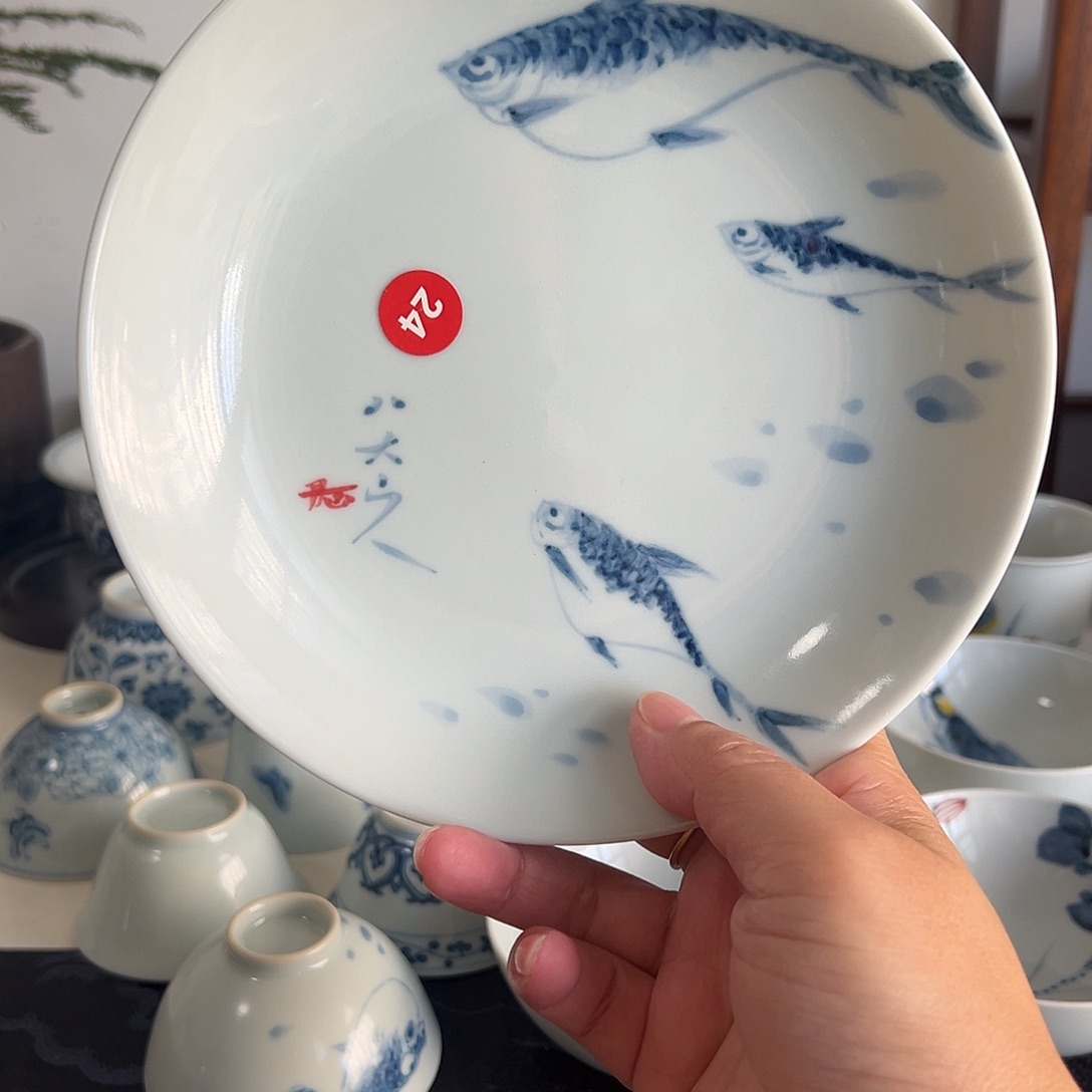 佩***生手工手绘青花茶杯