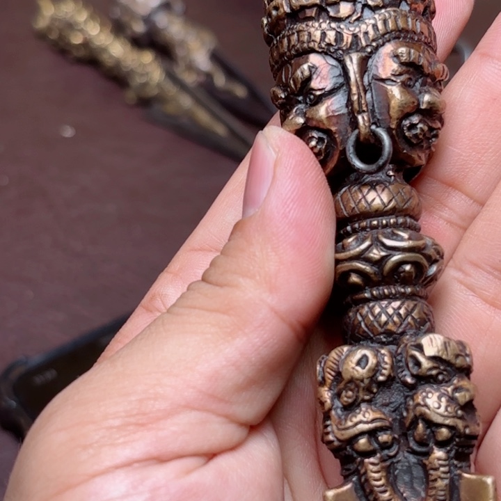 大*铜星月菩提挂件菩提