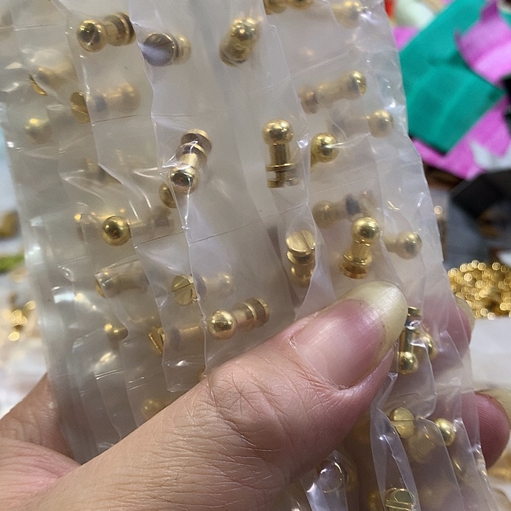 无纺布驴家5分铜奶嘴钉10个