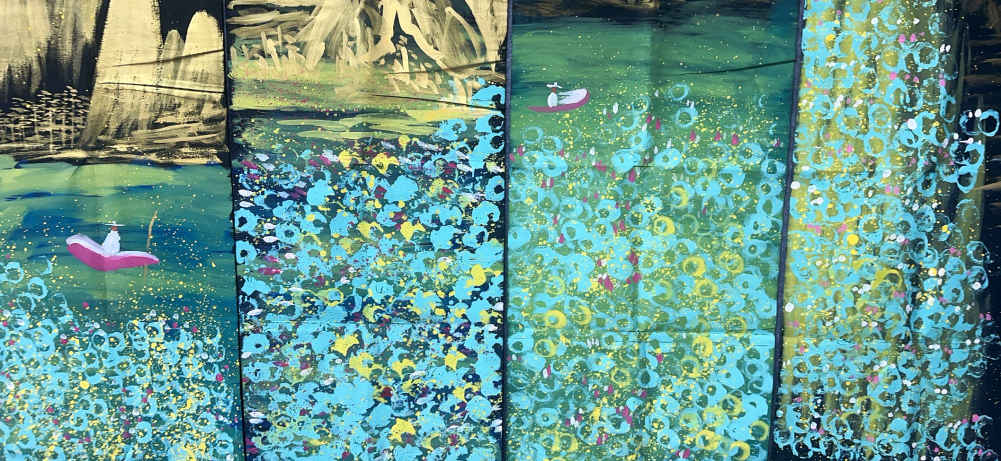 【欢日】精品四条屏装饰画通用链接