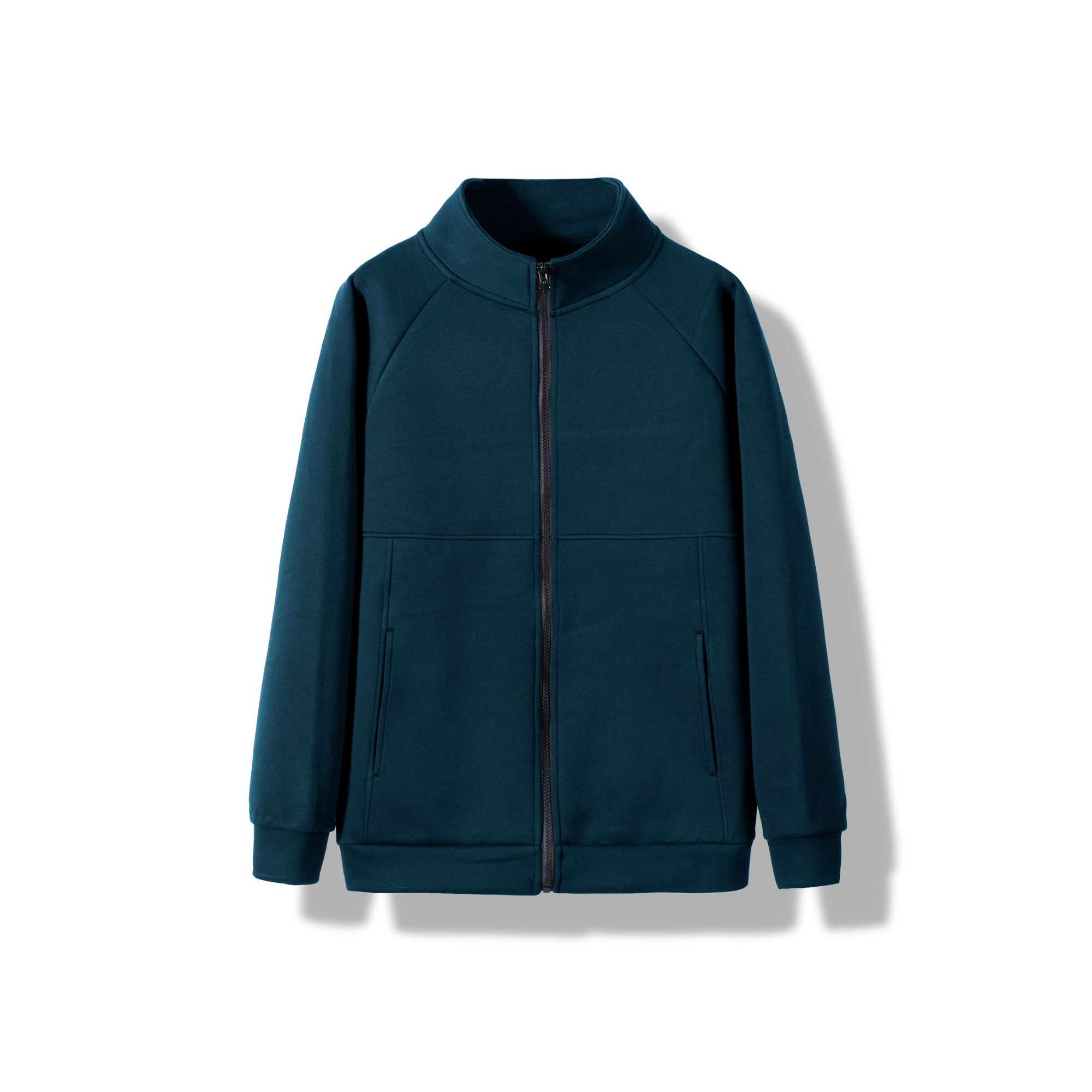 春秋款YKK拉链衫午夜蓝