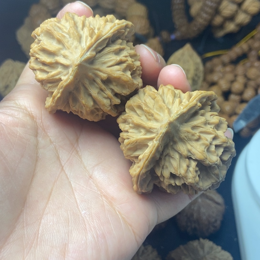 桃核把件用****2秦岭核桃帝王花50