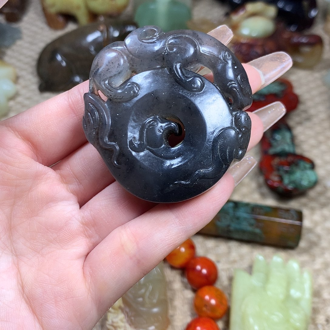 白玉菩提吊坠挂件