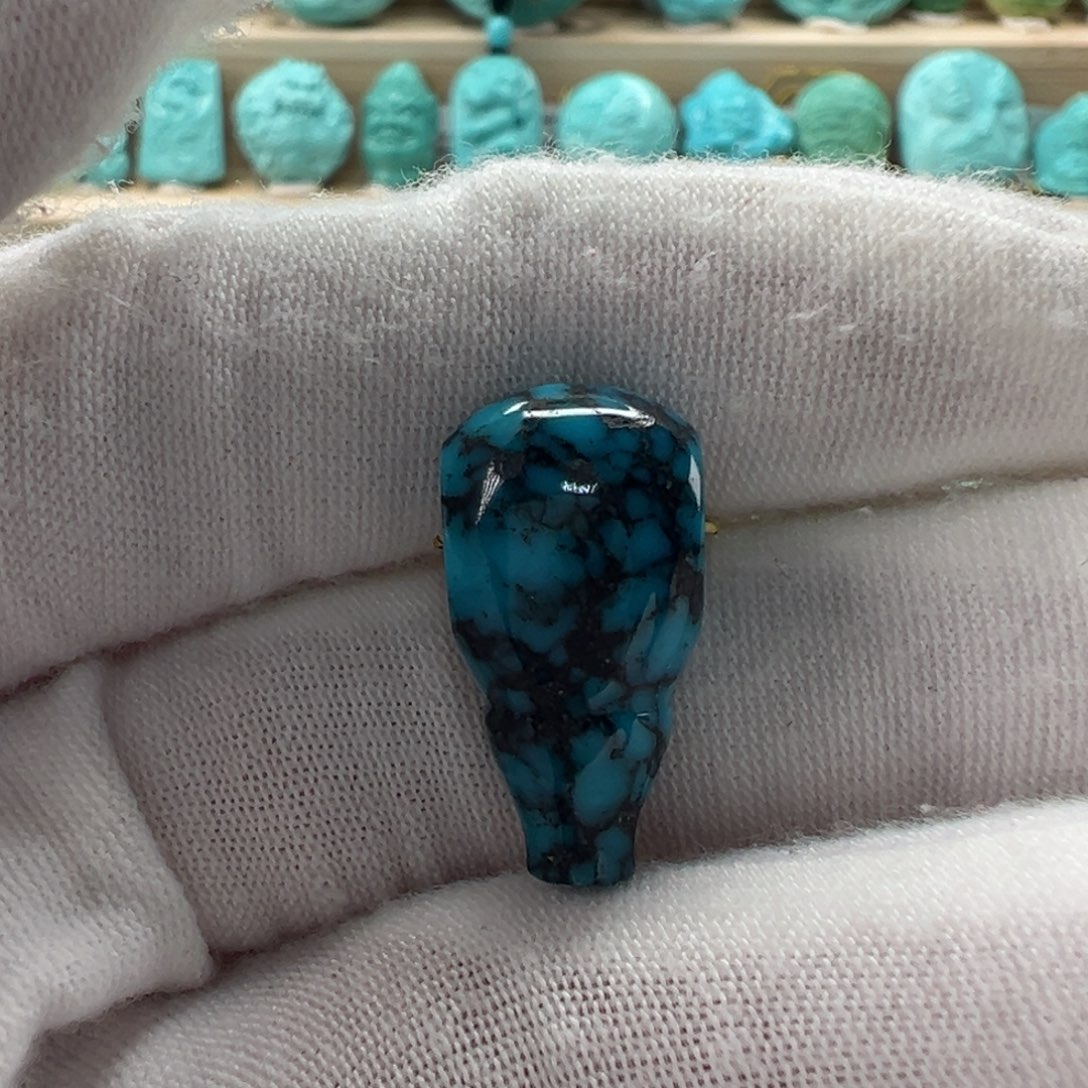 未镶嵌绿松石三通10.6mm