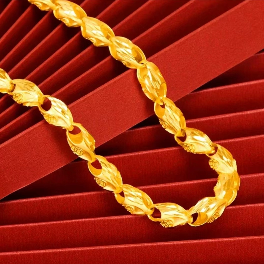 合金项链 麦穗项链  男士男款  经典款式  素款  简单时尚  百搭