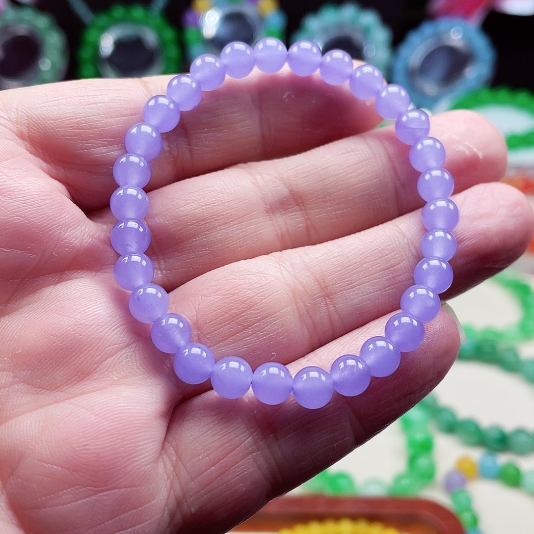 翡翠未镶嵌颈饰卡6翡翠珠链男女款02