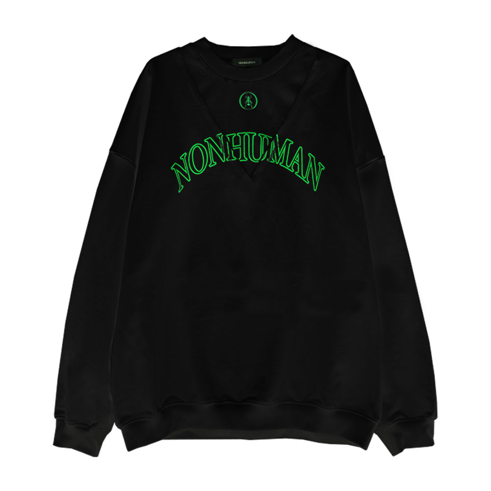 NONHUMAN两件套字母印花廓形卫衣