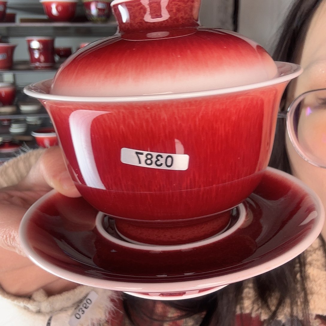 瓷片景德镇郎红陶瓷