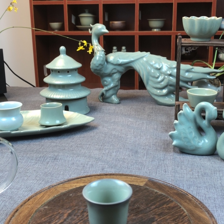 瓷片仿古窑变小杯