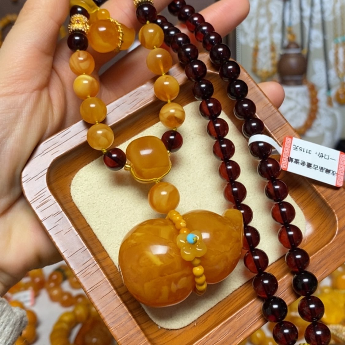 【闪购商品】蜜蜡颈饰未镶嵌项链