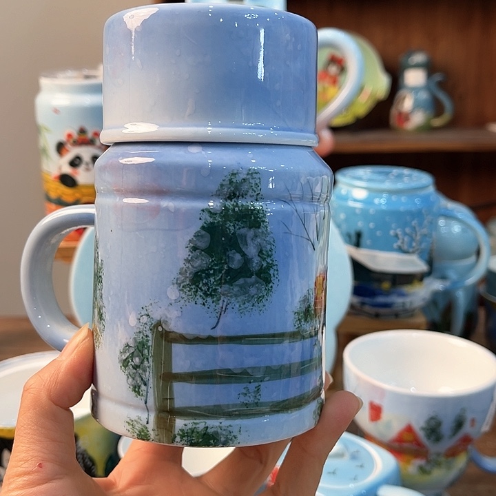 陶景德镇釉手绘陶瓷 