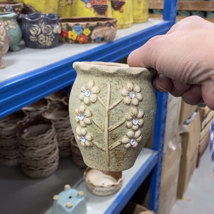 陶瓷花盆单场满9.9发8*10