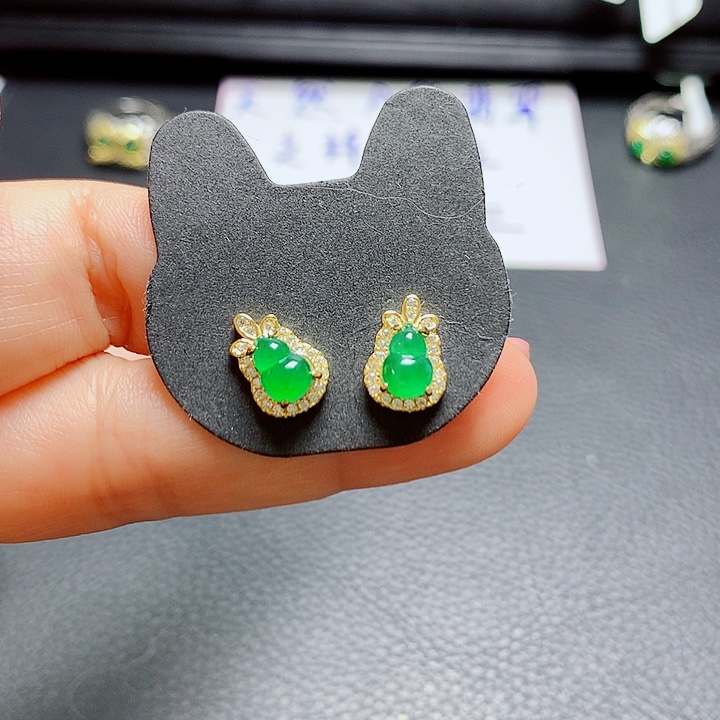 银S925镶嵌戒指翡翠